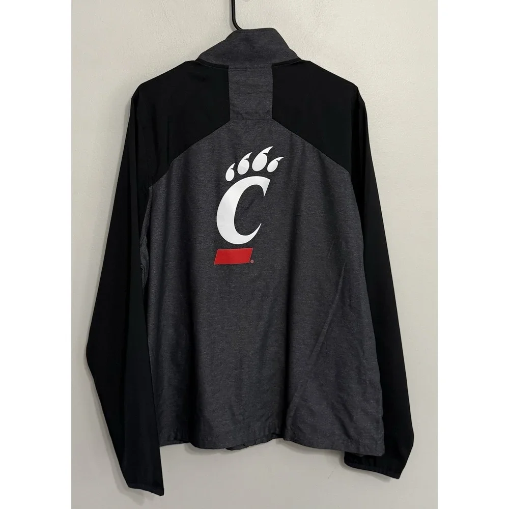 Under Armour Men's XL Cincinnati Bearcats Gray Full Zip Warmup Track Jacket